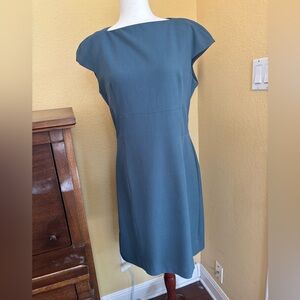 MM Lafleur Sarah  Teal sheath dress. Size 14